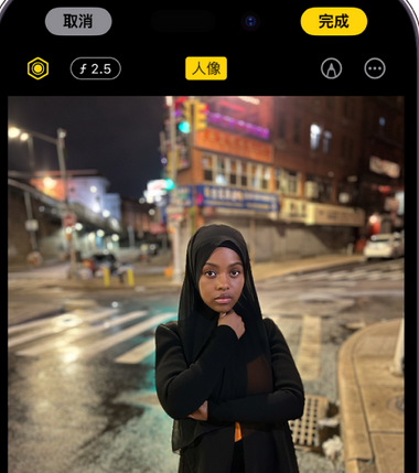 兴安苹果15服务店分享如何在iPhone15系列机型拍摄照片中添加人像效果 